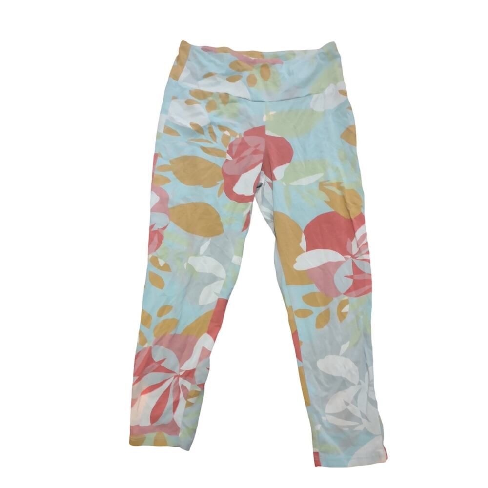 Fresh Produce Floral Leggings XS Casual Made‎ in the USA